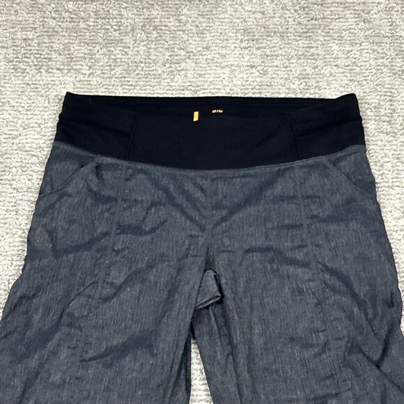 Lucy Get Going Pants Womens Medium Lightweight Cinch Cuffs Joggers Dance Gray - Picture 3 of 13